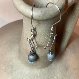 Sterling Silver Earrings w/Druzy JRJ Designs