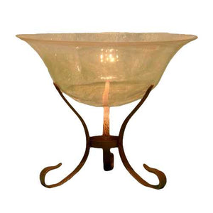 Opal Glass Bowl w/Stand Silvestri