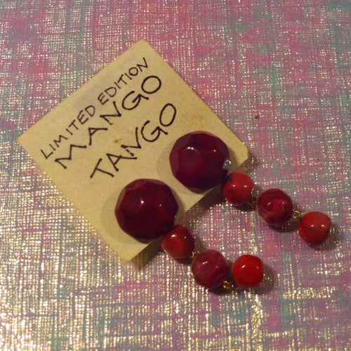 Red Mango Tango Earrings Mango Tango